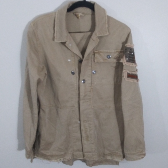 ✨4x host pick✨ Free people emb. military jacket - Picture 3 of 8